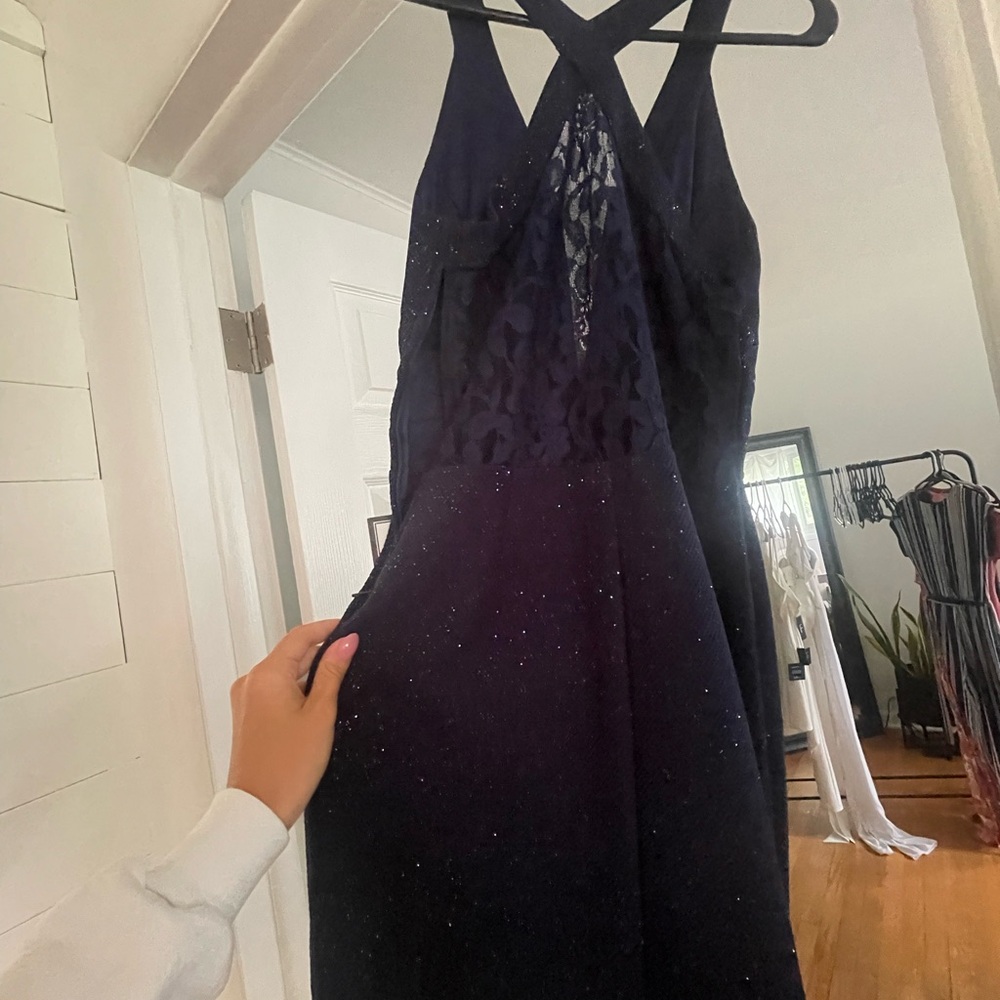 Macy's Navy Blue Mini Dress